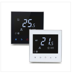 Thermostate-Touch screen VA Screen Negative Display FCU digital thermostat for air conditioner